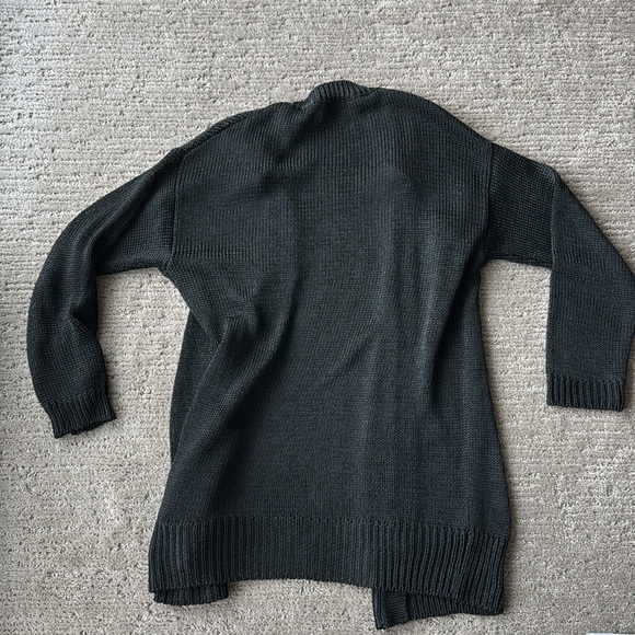 Charles Nolan Black Knit Cardigan Sweater - Picture 8 of 8